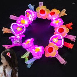 Party Favor 5pcs Luminous Hairclips Gift Birthday Girl Wedding Guest Giveaways Children Xmas Carnival Kid Goodie Bag Filler