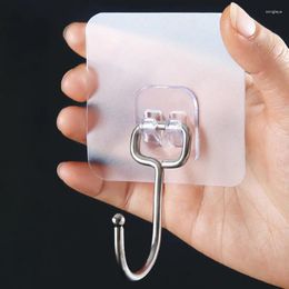 Hooks 1/10pcs Transparent Wall Storage Hook Home Kitchen Rack Cup Sucker Self Adhesive Door Hangers Punch-Free Universal