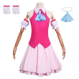 Cosplay Anime Oshi No Ko Hoshino Ai Cosplay Costume Pink Song Dress Outfit Party Costumescosplay