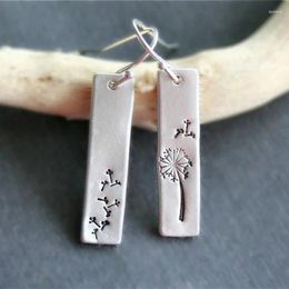 Dangle Earrings 2023 Classic Plant Dandelion Gags Silver Plated Metal Women's Jewelry To Add Temperament