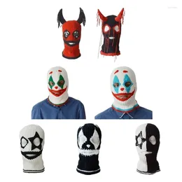 Berets Y1UB Halloween Balaclava Hat Boys Winter Warm Novelty Women Men Skiing Mask