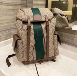 Man Designer backpack Luxury Brand Purse Double shoulder straps backpacks Women Wallet Leather Bags Lady Plaid Purses Mens Duffle Luggage