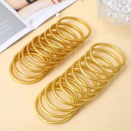 Charm Bracelets 18 Pcs Wristband Silicone Bangles Girls European American Glitter Jelly Adult Silica Gel Miss