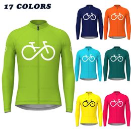 Cycling Shirts Tops Man's Long Sleeves Bicycle Jerseys Spring Autumn Cycling Shirts Breathable Mountain Bike Jersey Outdoor Road Bike Cycling Jersey 231011