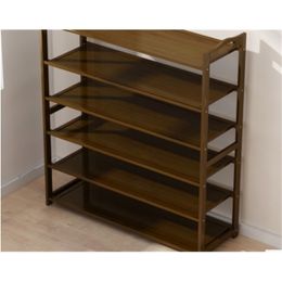 Storage Holders Racks dustproof bamboo shoe rack household space saving shoe cabinet economical storage rack multifunctional sto 231007