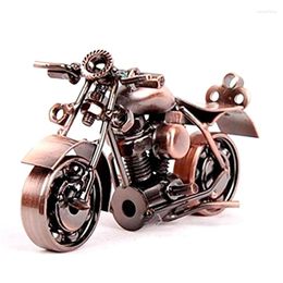 Decorative Figurines Metal Motorcycle Decor Figurine Iron Sculpture Desk Art Gift Home Bronze High Guality Easy To Use