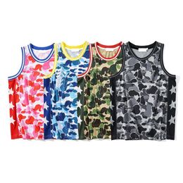 New Men Casual Camouflage Tracksuits Fashion Shorts Fitness Gym Vest Elastic Pants Man Graphic Tees Stylish Sleeveless Suits M-3XL292N