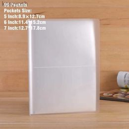 Albums Books 80 Pockets Matting Transparent Cover Photo Album for 5/6/7 Inch Postcard Photoes Book Board Game Cards Sleeve Holder AlbumsL231012