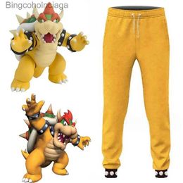 Theme Costume Cartoon Bowser 3D Print Joggers Pants Men/Women Casual Trousers Hip Hop Sweatpants Pantn Homme Halloween Cosplay ComesL231013