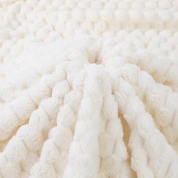 Designer cobertor macio flanela tecido portátil isolamento térmico grosso xadrez sofá cama velo cobertor de malha