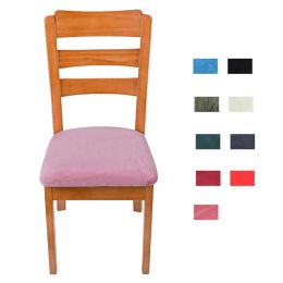 Pure Colour Elastic Chair Covers Silver Fox Fur Household Living Room Decoration Cushion Cover LL
