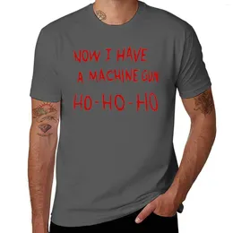 Men's Polos Die Hard Now I Have A Machine Gun T-Shirt Animal Print Shirt For Boys Graphics T Mens White Shirts