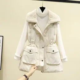 Women's Down Lamb Hair Stitching Cotton Vest Autumn And Winter 2023 Style Korean Waistcoat