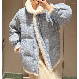 Women's Trench Coats WAKUTA Turn Down Collar Pockets Long Sleeve Parkas Single-breasted Puffer Jacket JAPAN Autumn Winter Jaqueta Feminina