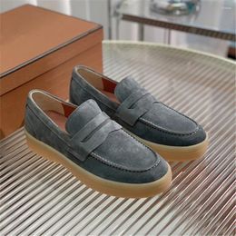 Dress Shoes Unisex Slip-on Soft Lamskin High Sole Pumps Women Solid Top Quality LP Casual Loafers Men