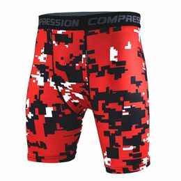 Men's Shorts Compression Men 3D Print Camouflage Bodybuilding Tights Short Gyms Male Muscle Alive Elastic Running239g