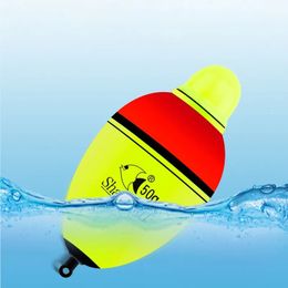 Fishing Accessories 24Pcs 304050607080g100g EVA Luminous Fishing Night Float Light Stick Foam Plastic Bobber Sea Rock Fishing Striking Floats 231013