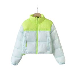 North Designer Faced Down Jacket Original Quality Short Standing Collar High Waisted Fluffy Windproof Warm Autumn And Winter Jacket Bread Jacket Down Jacket