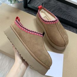 2024 Tasman Australia Mini Tazz Ultra u Slippers Short Ug Boot Bottes Brown Platform Fur Chestnut Boots Women Snow Red Pink Blue Slippers 5a