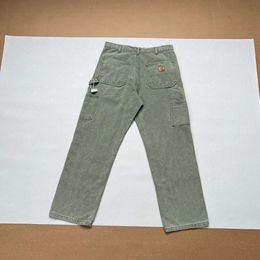 Мужские брюки Carhart Pants Carharttlys pant carharrt Брюки Дизайнерские роскошные модные мужские брюки Оригинальная стираная старая спецодежда Двойное колено Холщовые брюки-карго O6KJ