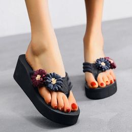 Sandals Bottomed Toe Clip Summer Women's Fashion Beach Wedge