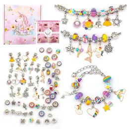 Party Games Crafts DIY Handmade Toy Girl 613 Years Old Bracelet Beaded Diy Material Wear Bead Necklace Children Birthday Gift 231013
