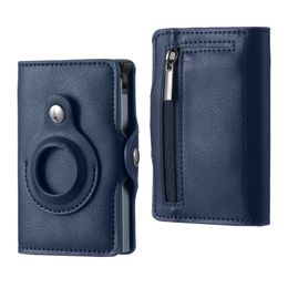 Air tag card tracker men's wallet rfid blocking card holder metal card holder