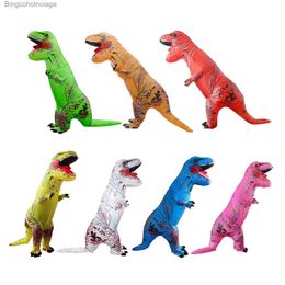 Theme Costume 2023 T-Rex Dinosaur Iatable Come Purim Halloween Party Cosplay Fancy Suits Mascot Cartoon Anime for Adult KidsL231013