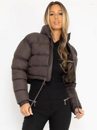 Women's Trench Coats Coat Women Winter Jacket 2023 In Clothing Bread Suit Down Cotton High Street Quilted Short