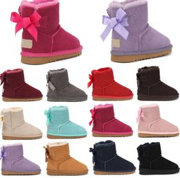 New Designer Boots Australia Classic Mini Kids Ug Girls Toddler Shoes Winter Snow Sneakers Boot Youth Chesut Rock Rose Grey