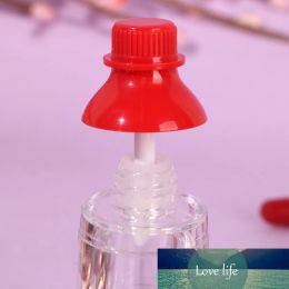 wholesale 1PC 5ml Quality Novelty Beverage Bottle Lip Gloss Tube Bottle Empty Lipstick Tube Plastic Transparent Lip Gloss Tube with Colorful Cap