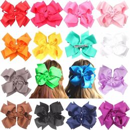 16pcs Big Hair Bows Clips For Girls 7 Inches Huge Large Double-Deck Bow Boutique Hair Bows For Girls Kids Children Women2396