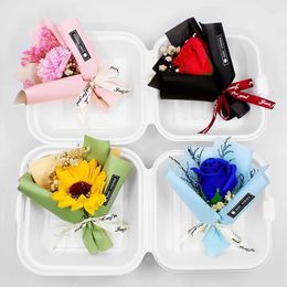 Decorative Flowers 5pcs/10pcs Mini Gypsophila Soap Flower Bouquet Valentine's Day Gift Box Decoration Immortal Artificial