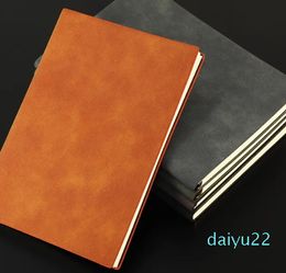 wholesale Colorful Notebooks Thickened Business Notepads Customized Hand Ledger Student Stationery Writing NoteBook PU Leather Page Dividers Printed Logo