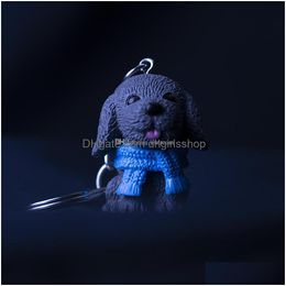 Key Rings Scarve Dog Figure Keychain Key Rings Toy Cute New Bag Hangs Will And Sandy Fashion Jewelry Drop Jewelry Dh4Hc