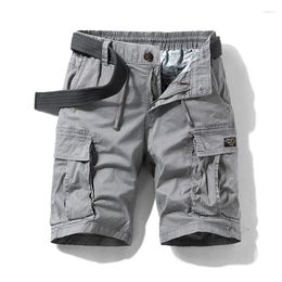 Men's Shorts 2023 Casual Loose Military Summer All-cotton Army Tactical Cargo Fashion Khaki Multi-pocket