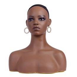 USA Warehouse Free ship Wig Stand Realistic Mannequin Head For Wigs Female Mannequin Head With Long Neck Manikin Head Bust For Wig Display