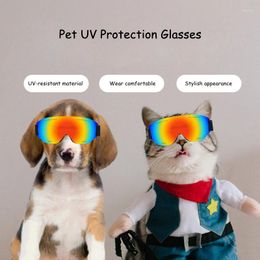 Dog Apparel Pet Sunglasses Goggles Adjustable Strap UV Protection Windproof Suitable For Medium-Large Glasses