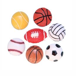 Basketball Baseball Football Fridge Magnets Refrigerator Sticker Resin Sports Magnetic Sticker LL