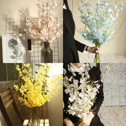 Decorative Flowers Dancing Artificial Decoration Wind Orchid Wedding Heart Flower Lan