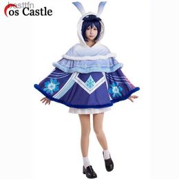 Theme Costume Cos Castle Game Genshin Impact Abyss Mage Cosplay Come Cape Monster Ice Mage Order of The Abyss Christmas New Year CloakL231013