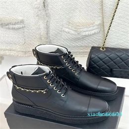 Designer Boots Mini Snow boot breathable Black Lace Up light shoes fashion Genuine autumn winter buckle size 35-42