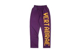 Vertabrae Sweatpants Mens Pants Designer High Street 3D Letter Hip Hop Sports Casual Pants Joggers Q5