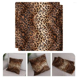 Pillow 2 Pcs Case Decorative Throw Covers Plush Leopard Sofa Back S Cases Home Decoration Animal Pillowcases