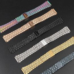 Fine Steel Watchband For CASIO Wristband A158 / A159 / A168 /A169 /B650 / AQ230/ 700 Small Gold Watch Series 18mm Bracelet Strap