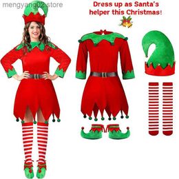 Theme Costume Christmas Come Elf Suit New Year Children Full set Outfit Christmas Come for Baby Boy Girl Kids Adult T231013