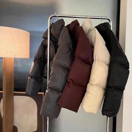 Women's Jackets Black Parkas Crop Puffy Coat Fashion Korean Winter Slim Thick Warm Simple Shorts Coats Streetwear All Match Chic Jacket 231012
