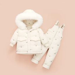 Clothing Sets Children Down Coat Jacket jumpsuit Kids Toddler Girl Boy Clothes Down 2pcs Winter Outfit Suit Warm Baby Overalls Clothing Sets 231012