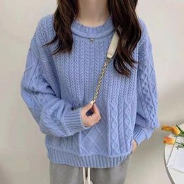 Women's Sweaters Long Sleeved Sweater Lazy High Sense Autumn Clothes 2023 Winter Korean Gentle Loose Outside