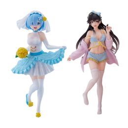 Mascot Costumes Re Zero Starting Life in Another World Anime Figure Kawaii Rem Sexy Yukinoshita Yukino Action Figure Model Ornaments Toys Gift